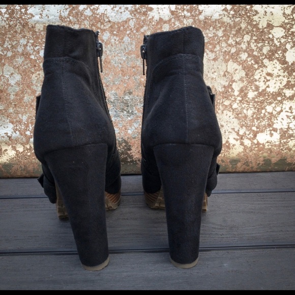 Mossimo Platform Ankle Bootie Black Sz. 9.5 (A11) - Picture 5 of 6